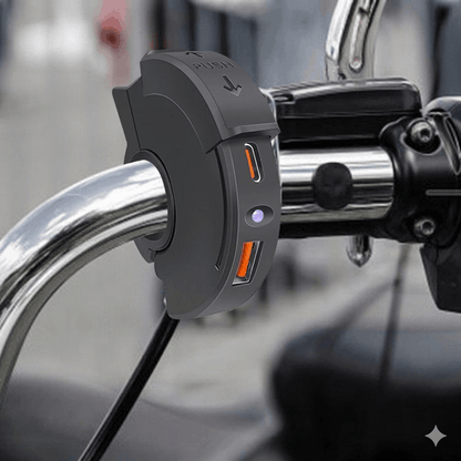 USB - TYPE C شاحن الكهربائي لدراجة النارية